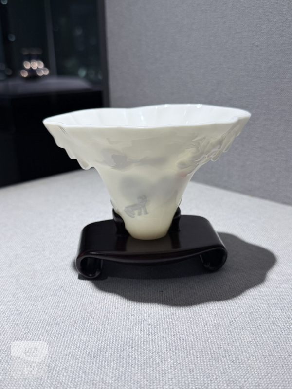 清早期 德化白釉莫奈何杯 - 图2
